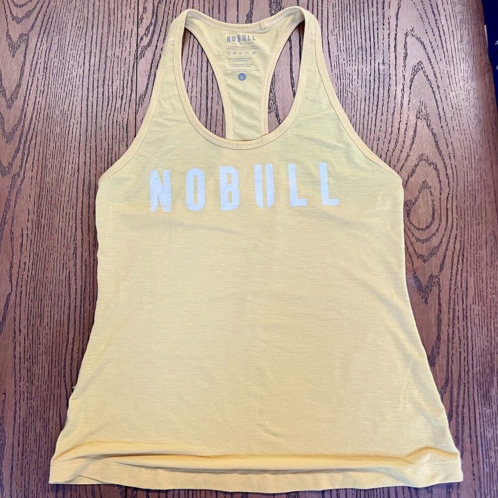 NOBULL Yellow Racerback Tank - Size Small